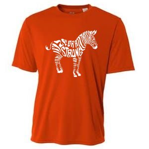 Cute Zebra Strong Ehlers Danlos Syndrome Awareness Gift Cooling Performance Crew T-Shirt