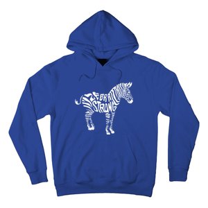 Cute Zebra Strong Ehlers Danlos Syndrome Awareness Gift Hoodie