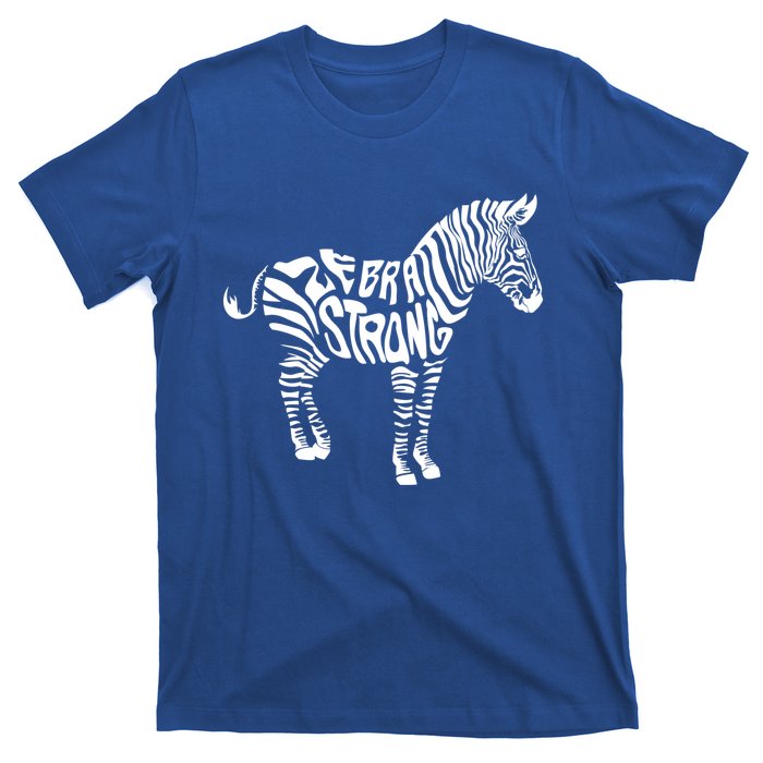 Cute Zebra Strong Ehlers Danlos Syndrome Awareness Gift T-Shirt