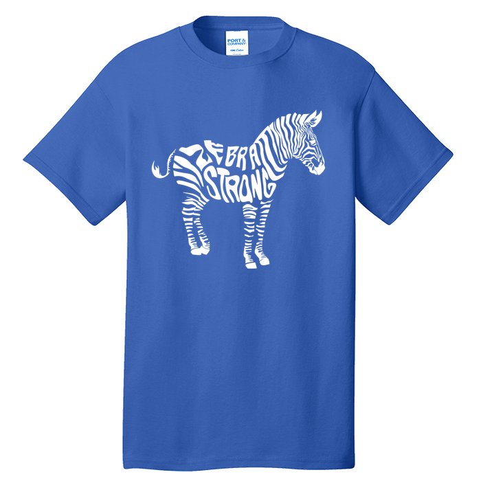 Cute Zebra Strong Ehlers Danlos Syndrome Awareness Gift Tall T-Shirt