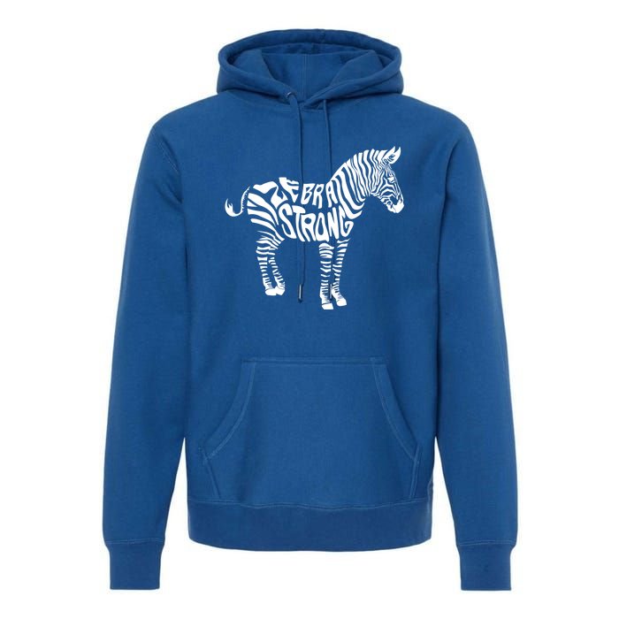 Cute Zebra Strong Ehlers Danlos Syndrome Awareness Gift Premium Hoodie