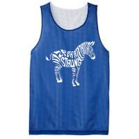 Cute Zebra Strong Ehlers Danlos Syndrome Awareness Gift Mesh Reversible Basketball Jersey Tank