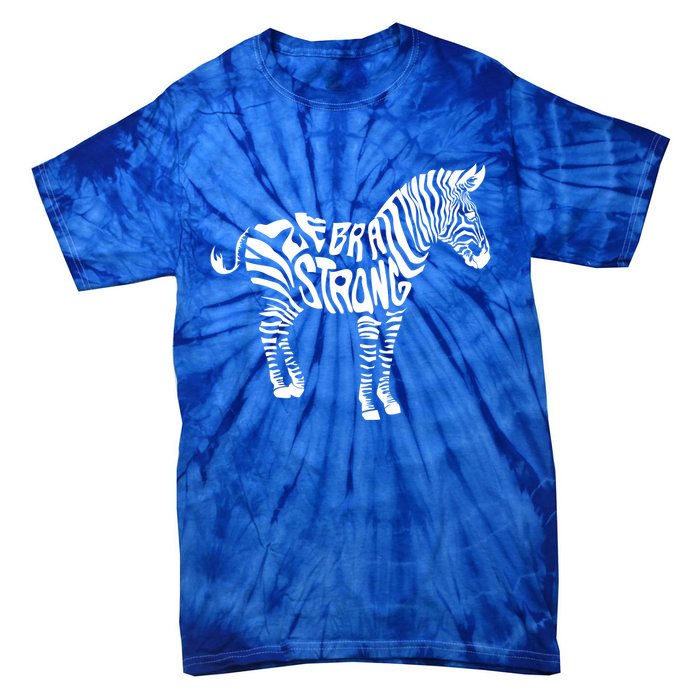 Cute Zebra Strong Ehlers Danlos Syndrome Awareness Gift Tie-Dye T-Shirt