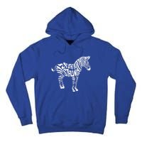 Cute Zebra Strong Ehlers Danlos Syndrome Awareness Gift Tall Hoodie