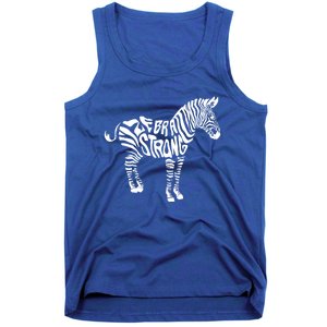 Cute Zebra Strong Ehlers Danlos Syndrome Awareness Gift Tank Top