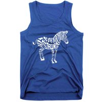 Cute Zebra Strong Ehlers Danlos Syndrome Awareness Gift Tank Top