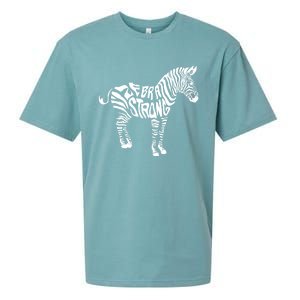 Cute Zebra Strong Ehlers Danlos Syndrome Awareness Gift Sueded Cloud Jersey T-Shirt