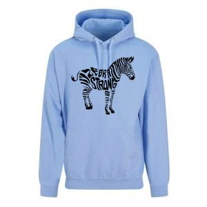 Cute Zebra Strong Ehlers Danlos Syndrome Awareness Gift Unisex Surf Hoodie