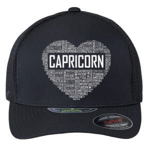 Capricorn Zodiac Traits Horoscope Astrology Sign Flexfit Unipanel Trucker Cap