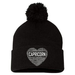 Capricorn Zodiac Traits Horoscope Astrology Sign Pom Pom 12in Knit Beanie