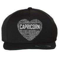 Capricorn Zodiac Traits Horoscope Astrology Sign Wool Snapback Cap