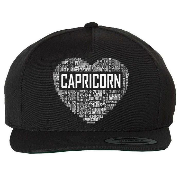 Capricorn Zodiac Traits Horoscope Astrology Sign Wool Snapback Cap