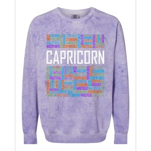 Capricorn Zodiac Traits Horoscope Astrology Sign Colorblast Crewneck Sweatshirt