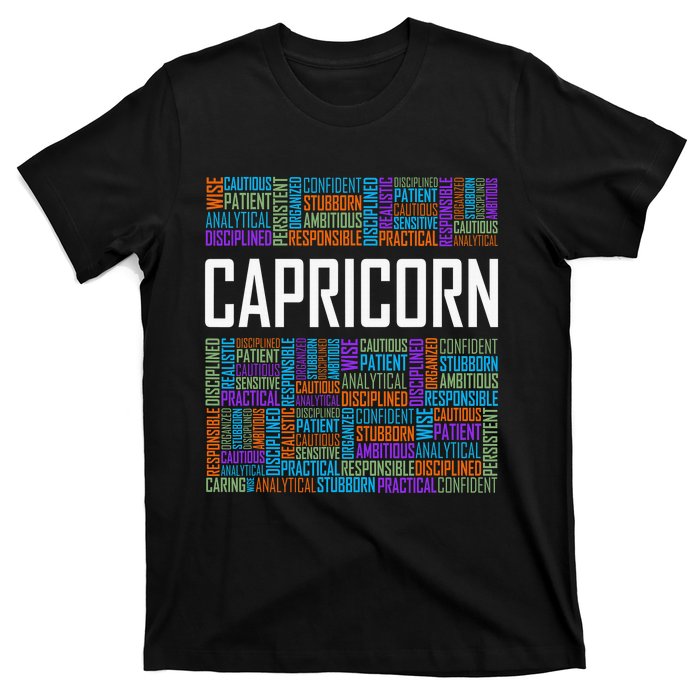 Capricorn Zodiac Traits Horoscope Astrology Sign T-Shirt