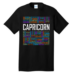 Capricorn Zodiac Traits Horoscope Astrology Sign Tall T-Shirt