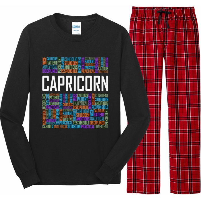 Capricorn Zodiac Traits Horoscope Astrology Sign Long Sleeve Pajama Set