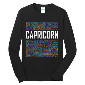 Capricorn Zodiac Traits Horoscope Astrology Sign Tall Long Sleeve T-Shirt