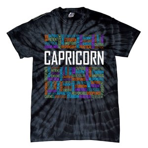 Capricorn Zodiac Traits Horoscope Astrology Sign Tie-Dye T-Shirt