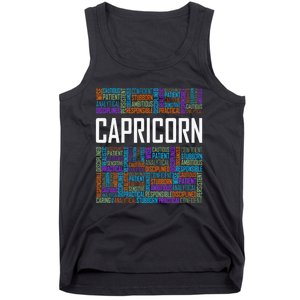 Capricorn Zodiac Traits Horoscope Astrology Sign Tank Top