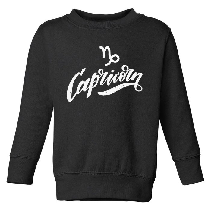 Capricorn Zodiac Traits Horoscope Astrology Sign Toddler Sweatshirt