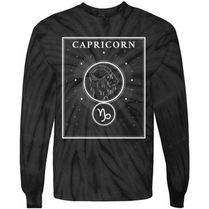 Capricorn Zodiac Traits Horoscope Astrology Sign Tie-Dye Long Sleeve Shirt