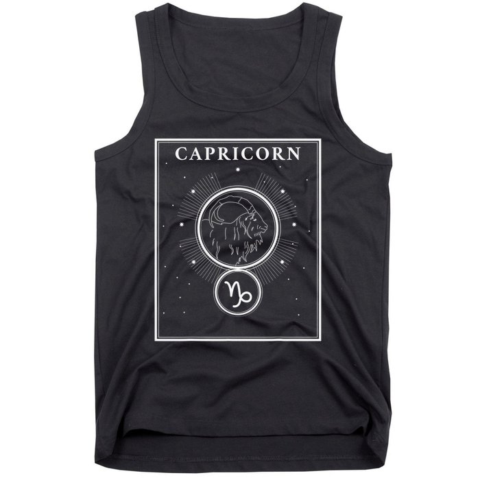 Capricorn Zodiac Traits Horoscope Astrology Sign Tank Top