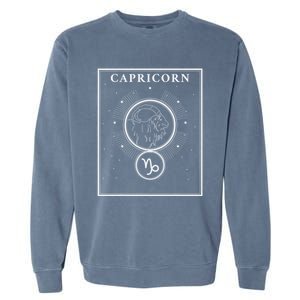 Capricorn Zodiac Traits Horoscope Astrology Sign Garment-Dyed Sweatshirt