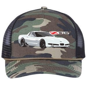 C5 Z06 Vette Sport Cars Retro Rope Trucker Hat Cap