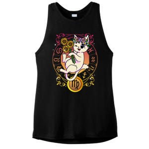 Cat Zodiac Virgo Horoscope Astrology Cute Gift Ladies PosiCharge Tri-Blend Wicking Tank