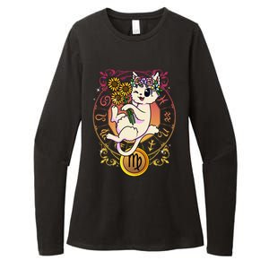 Cat Zodiac Virgo Horoscope Astrology Cute Gift Womens CVC Long Sleeve Shirt