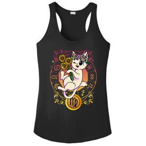 Cat Zodiac Virgo Horoscope Astrology Cute Gift Ladies PosiCharge Competitor Racerback Tank