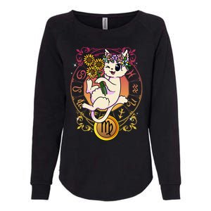 Cat Zodiac Virgo Horoscope Astrology Cute Gift Womens California Wash Sweatshirt