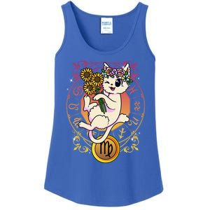 Cat Zodiac Virgo Horoscope Astrology Cute Gift Ladies Essential Tank