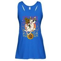 Cat Zodiac Virgo Horoscope Astrology Cute Gift Ladies Essential Flowy Tank