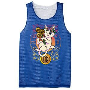 Cat Zodiac Virgo Horoscope Astrology Cute Gift Mesh Reversible Basketball Jersey Tank