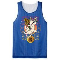 Cat Zodiac Virgo Horoscope Astrology Cute Gift Mesh Reversible Basketball Jersey Tank