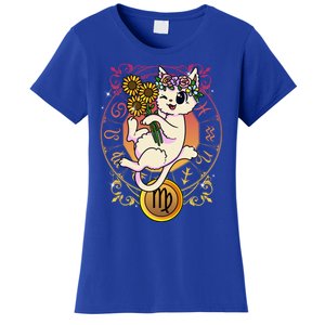 Cat Zodiac Virgo Horoscope Astrology Cute Gift Women's T-Shirt