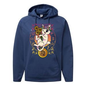 Cat Zodiac Virgo Horoscope Astrology Cute Gift Performance Fleece Hoodie