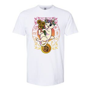 Cat Zodiac Virgo Horoscope Astrology Cute Gift Softstyle CVC T-Shirt