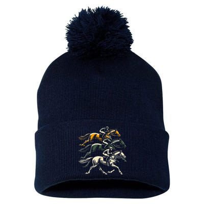 Derby 150th 2024 Horses Pom Pom 12in Knit Beanie