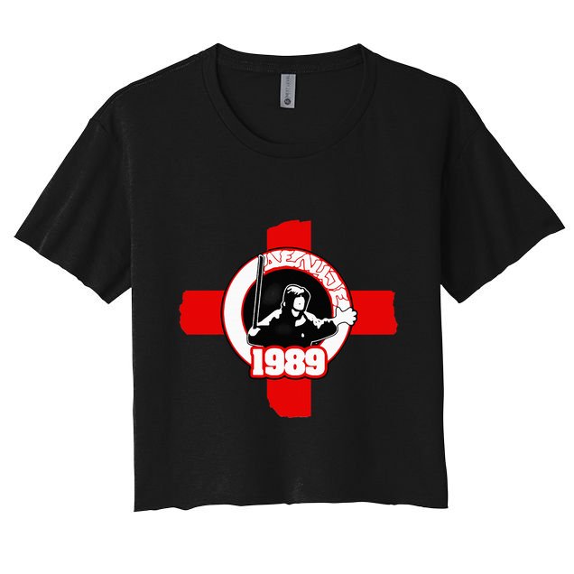 Delije 1989 Belgrade Ultra Proud Serbian Tifo Serbia Flag Crop Top