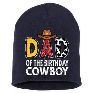 Dad 1st Birthday Cowboy Western Dad Birthday Boy Short Acrylic Beanie