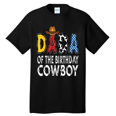 Dada 1st Birthday Cowboy Western Dada Birthday Boy Tall T-Shirt