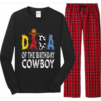 Dada 1st Birthday Cowboy Western Dada Birthday Boy Long Sleeve Pajama Set