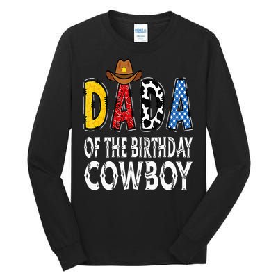 Dada 1st Birthday Cowboy Western Dada Birthday Boy Tall Long Sleeve T-Shirt