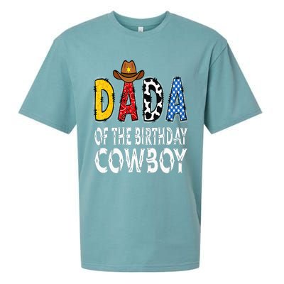 Dada 1st Birthday Cowboy Western Dada Birthday Boy Sueded Cloud Jersey T-Shirt