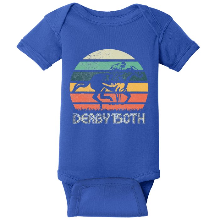 Derby 150th Running Horse Racing Baby Bodysuit