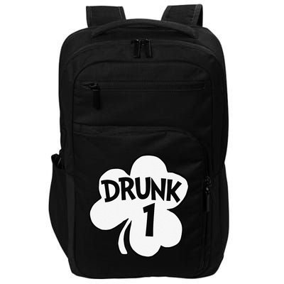 Drunk 1 Saint Patrick's Day Party Group Impact Tech Backpack