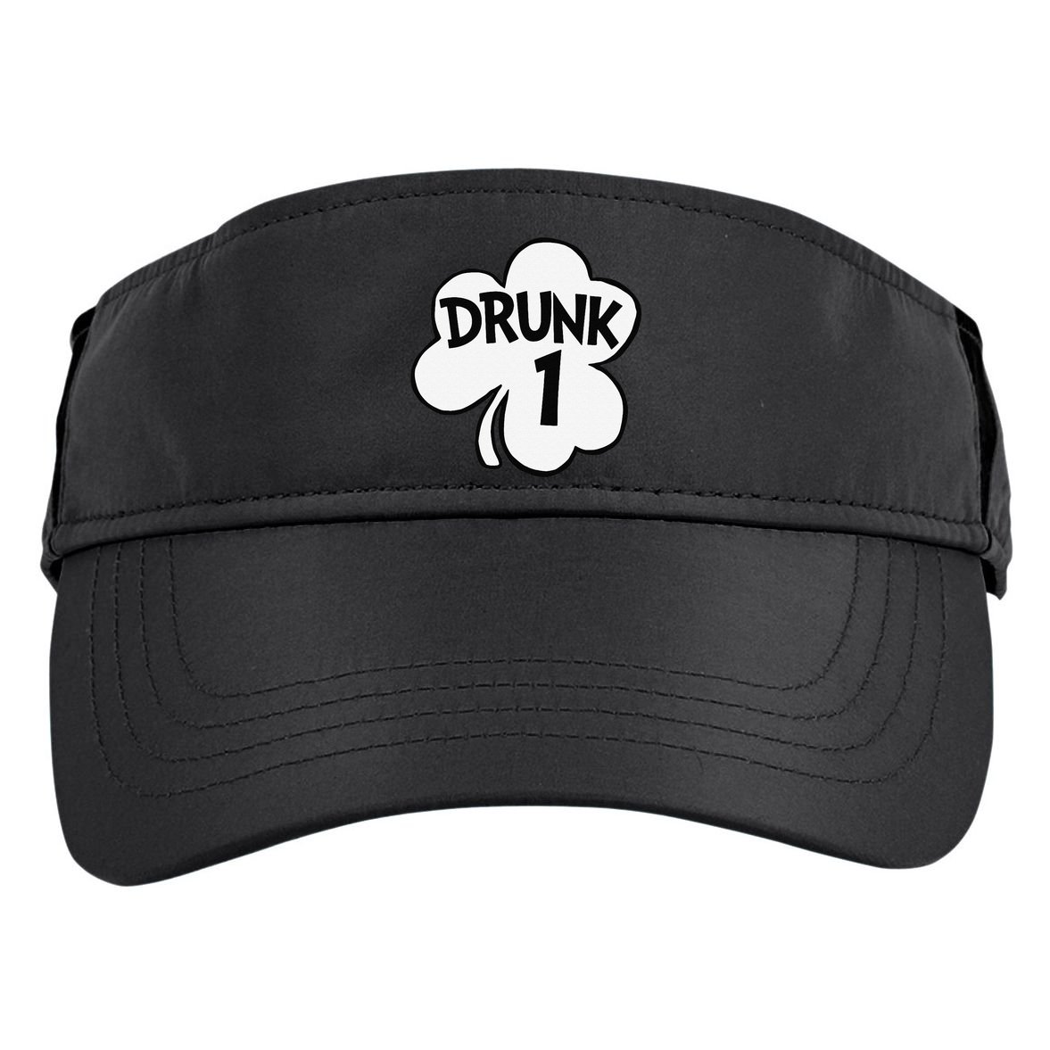 Drunk 1 Saint Patrick's Day Party Group Adult Drive Performance Visor
