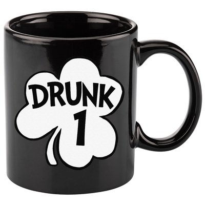 Drunk 1 Saint Patrick's Day Party Group 11oz C Handle Ceramic Mug